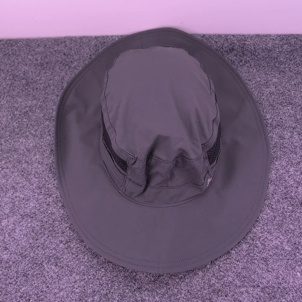 Columbia Bora Bora Booney Sun Hat Unisex O/S Grey Hiking Fishing Wide Brim Mesh